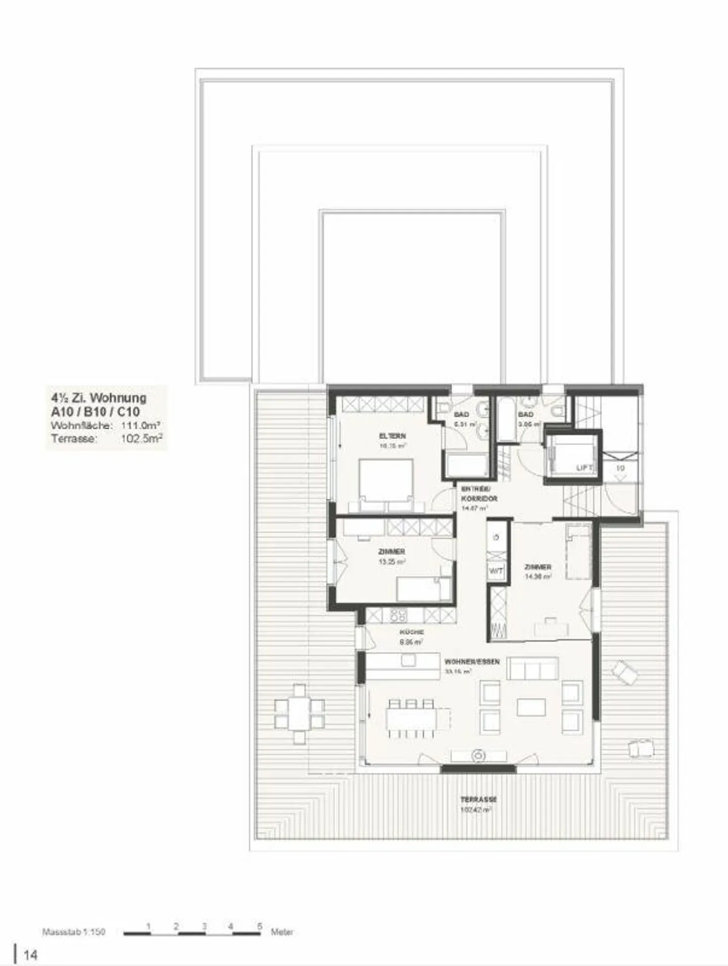 4.5 Room Attic Apartment with Spacious Terrace - Photo 9 of 9