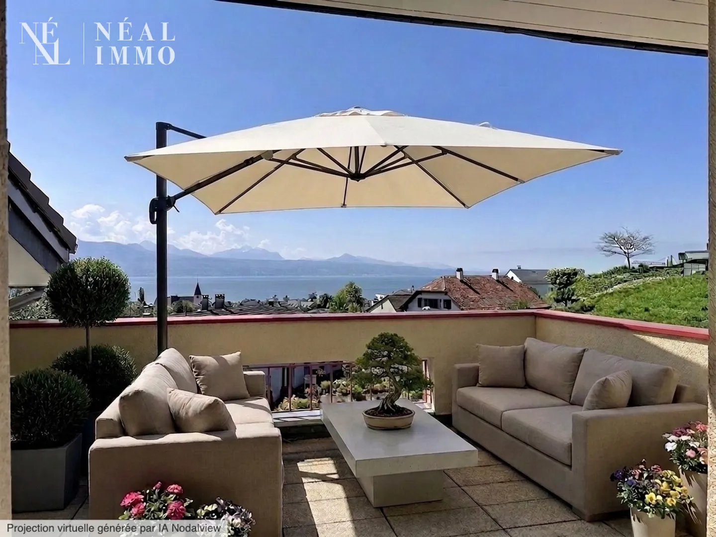 Appartement Charmant avec Vue sur le Lac - Photo 9 sur 13