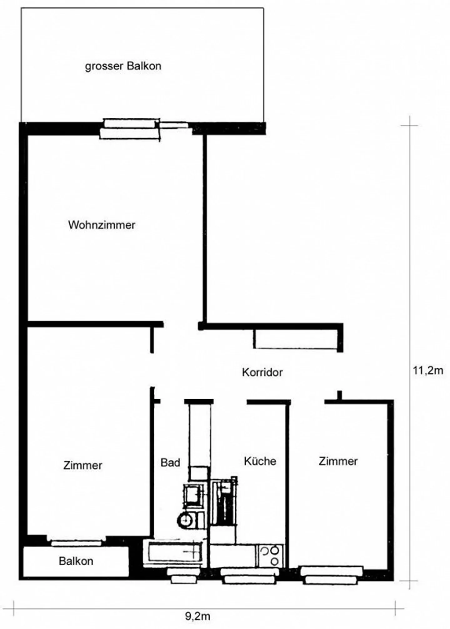 Centrally located apartment with large balcony - Photo 7 of 7