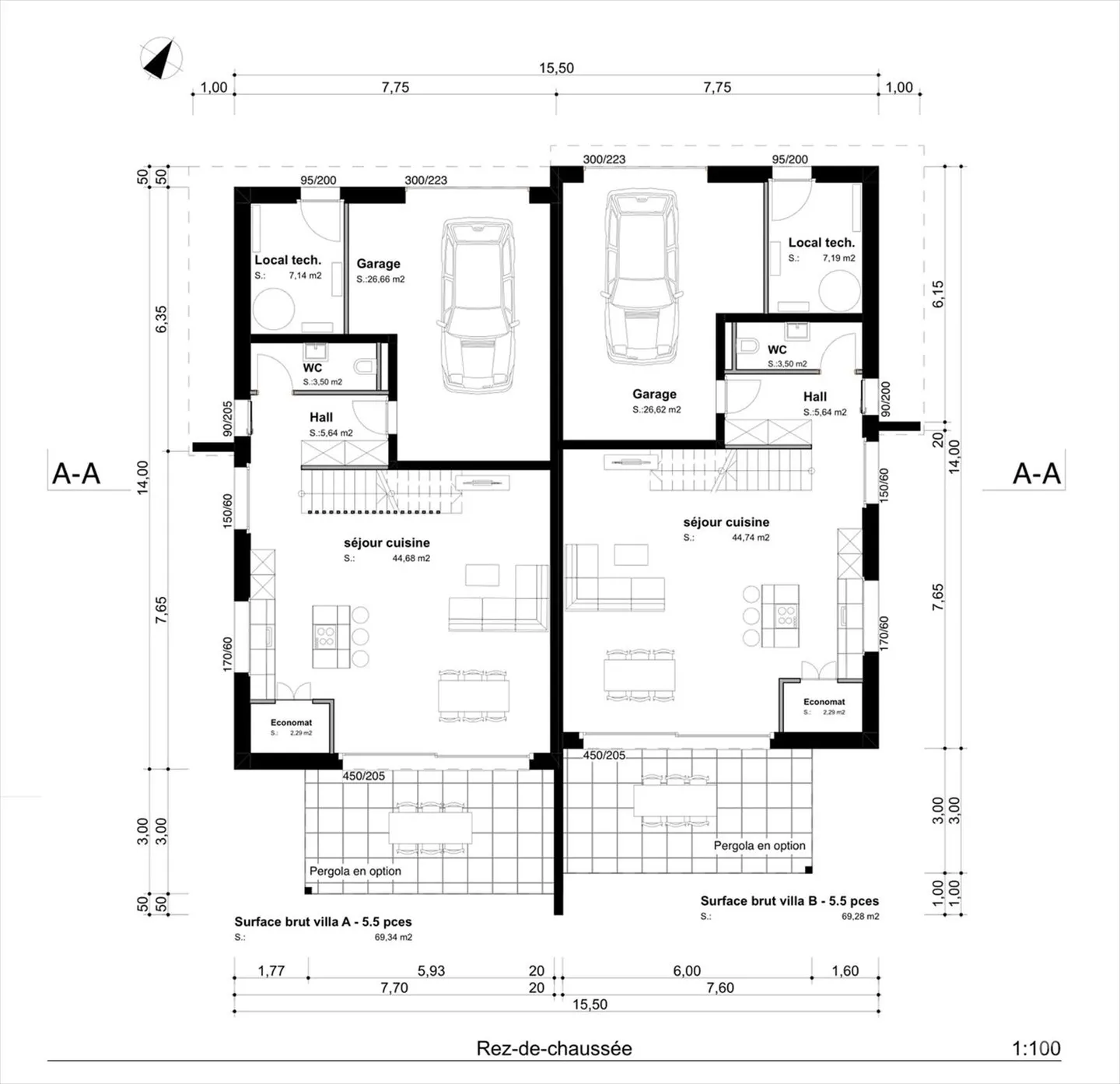 Collombey, nuovo progetto di una villa di 5.5 stanze - Foto 7 di 12