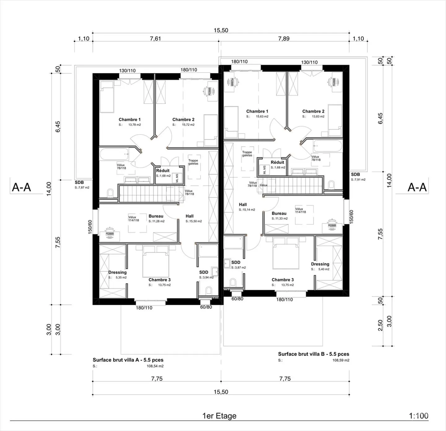 Collombey, nuovo progetto di una villa di 5.5 stanze - Foto 8 di 12