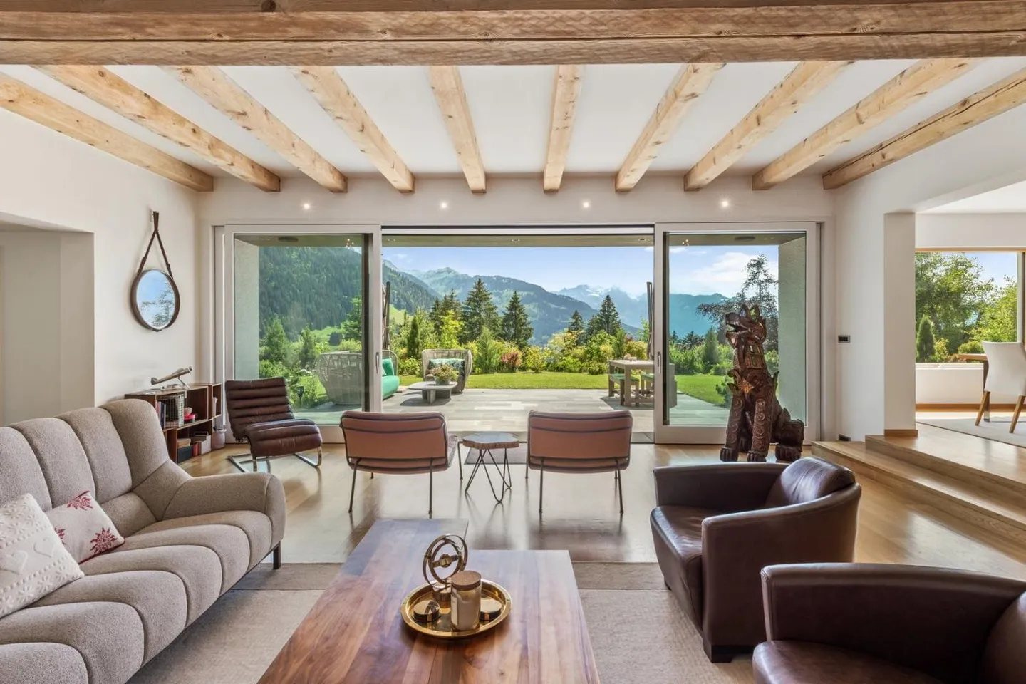 Spacious chalet with heated pool and stunning views of the Alps - Photo 2 of 13