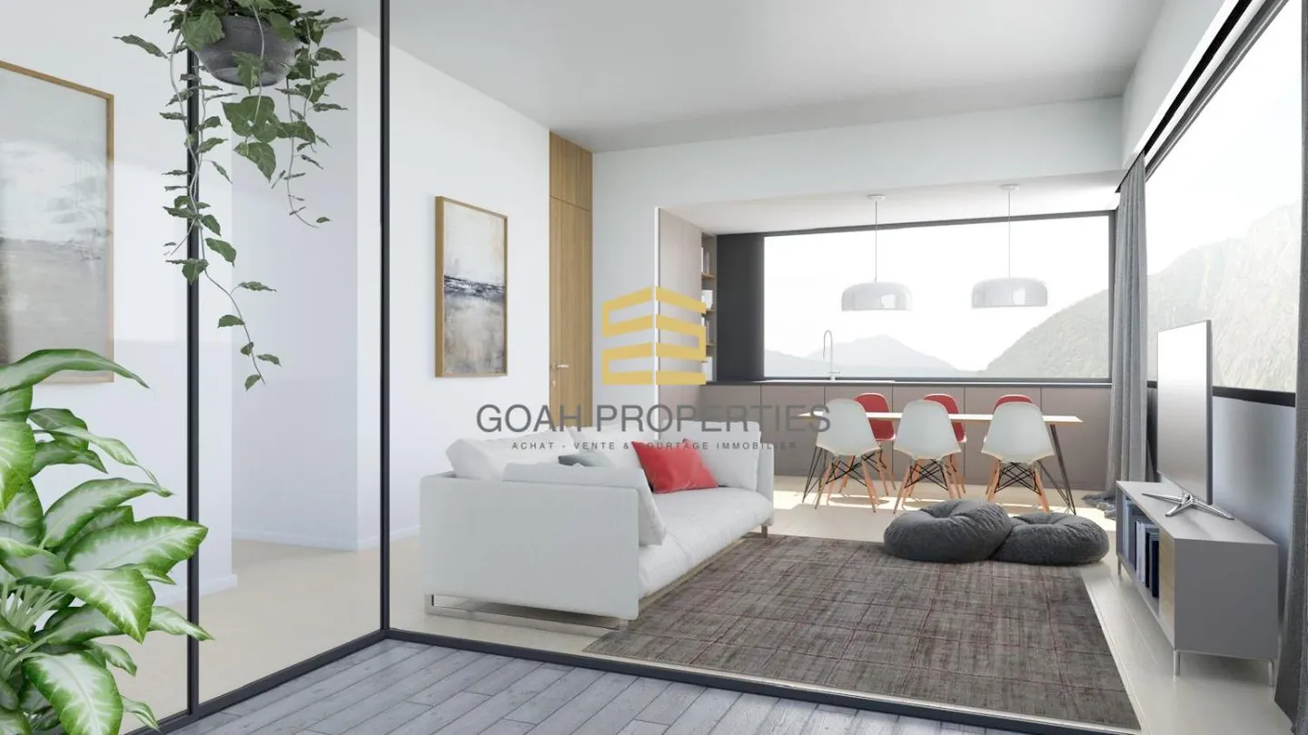 Bel appartement en sous-sol 3.5 pièces nouvelle résidence Minergie - Photo 1 sur 4