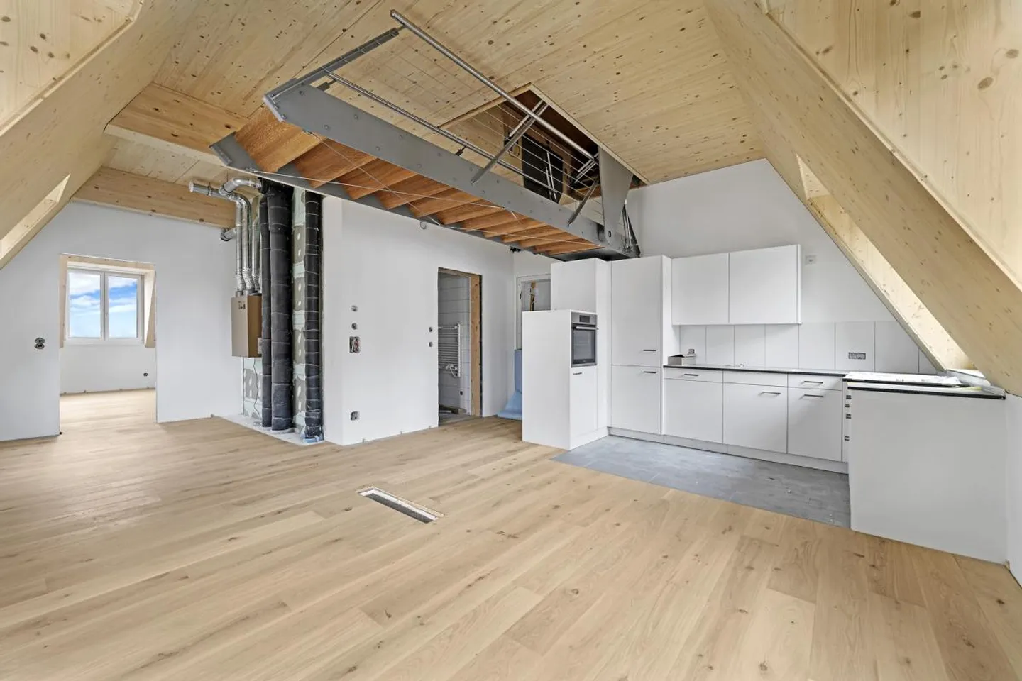 Appartement sous les combles 2,5 pièces 3ème étage gauche 59m2 avec terrasse sur le toit 60m2 appartement 51 - Photo 4 sur 15