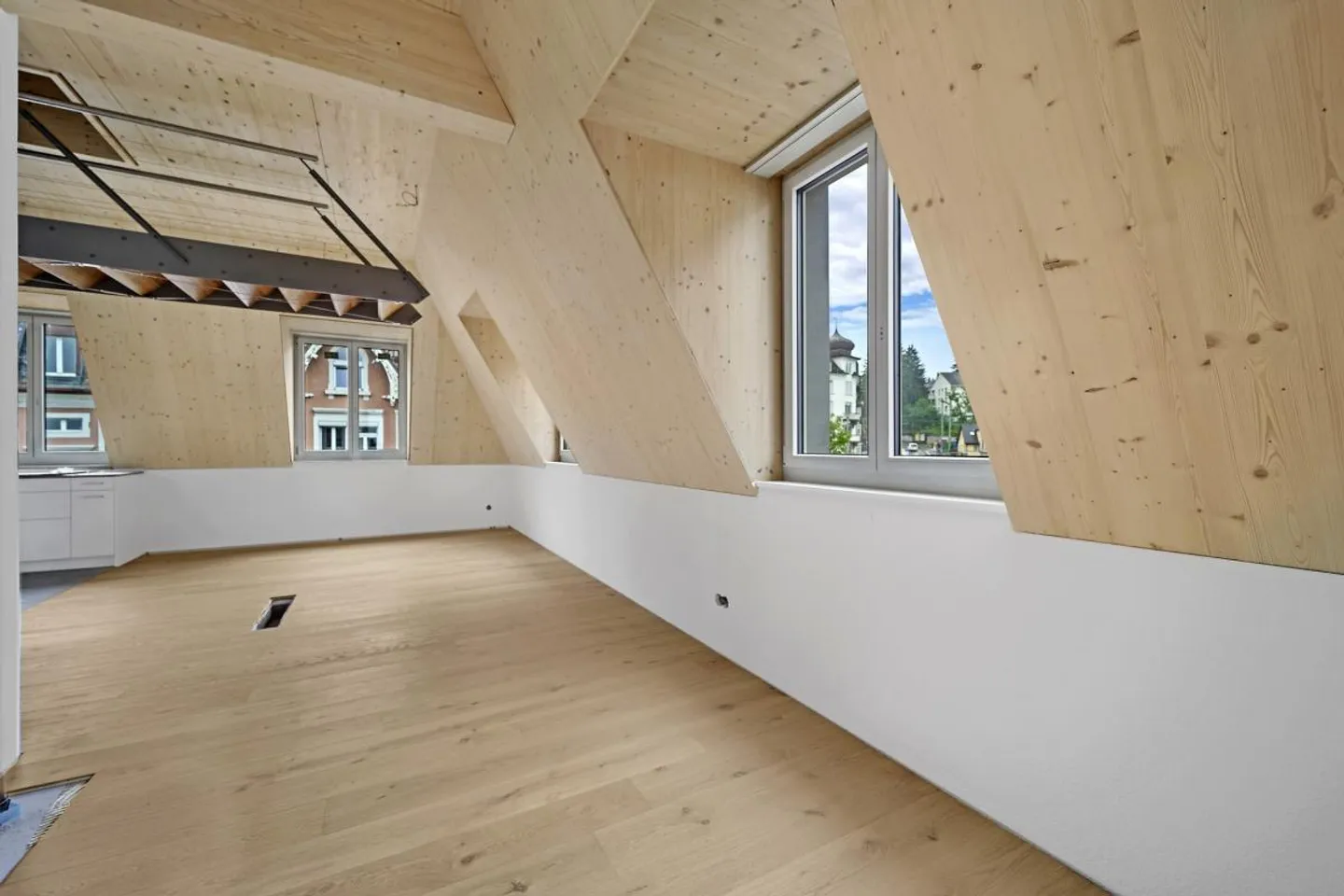 Appartement sous les combles 2,5 pièces 3ème étage gauche 59m2 avec terrasse sur le toit 60m2 appartement 51 - Photo 5 sur 15