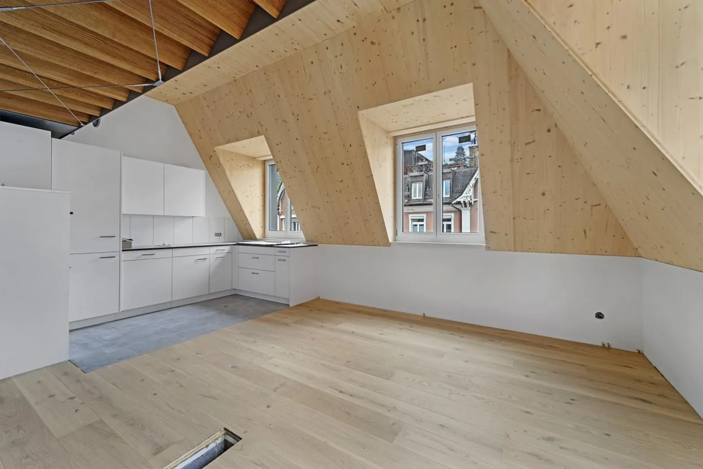 Appartement sous les combles 2,5 pièces 3ème étage gauche 59m2 avec terrasse sur le toit 60m2 appartement 51 - Photo 1 sur 15