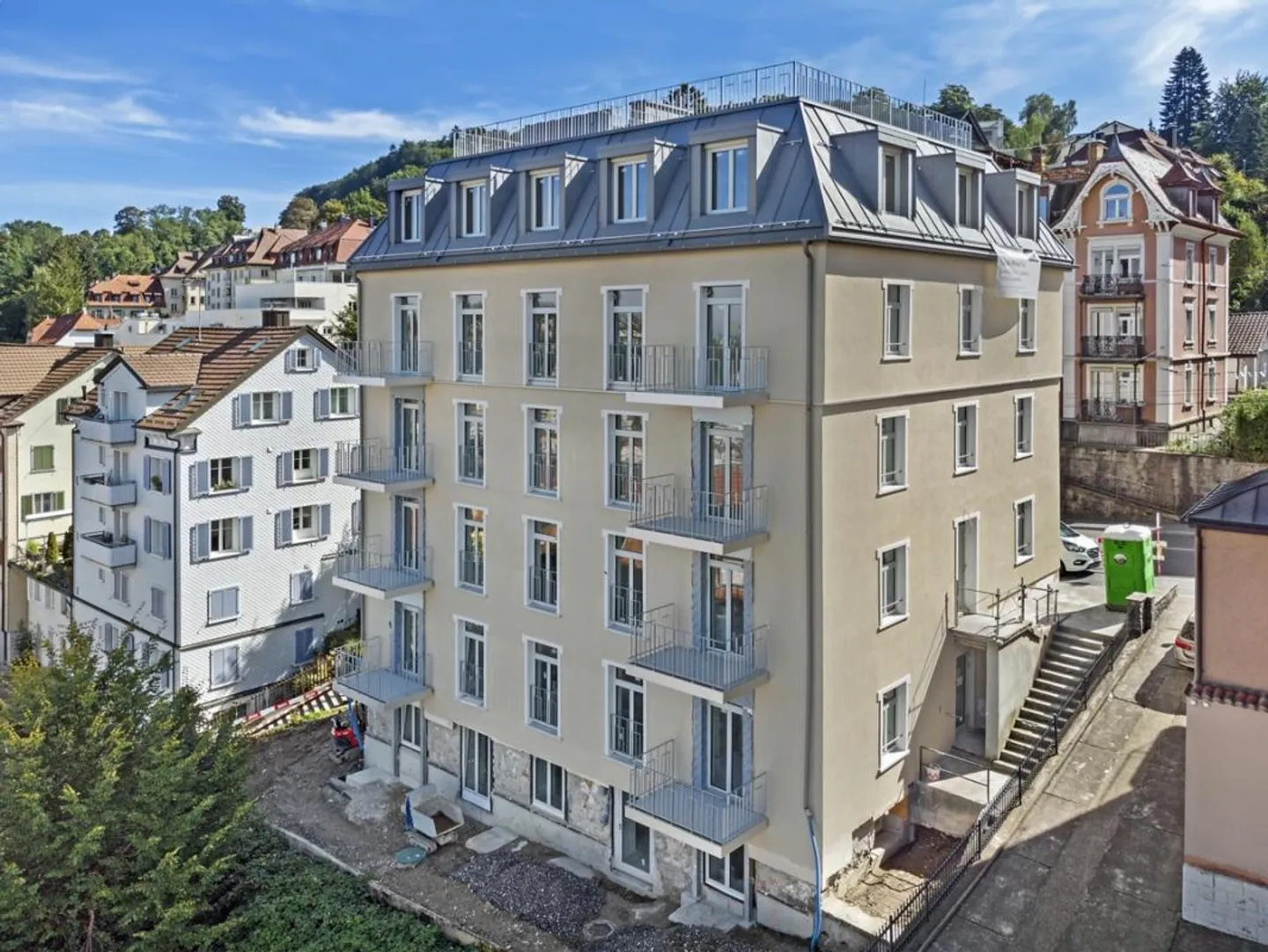 Appartement sous les combles 2,5 pièces 3ème étage gauche 59m2 avec terrasse sur le toit 60m2 appartement 51 - Photo 14 sur 15