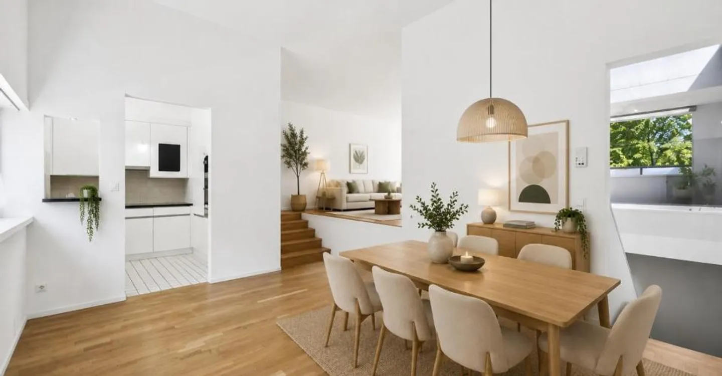 Contemporary half-level dwelling with loggia, independent studio - Photo 4 of 6