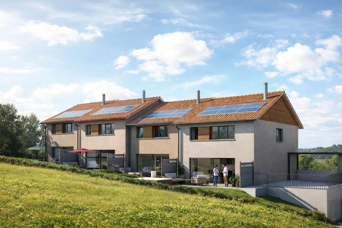 In Bossonnens, Letzte Villa unter 4 modernen und hellen Einheiten - Foto 1 von 8
