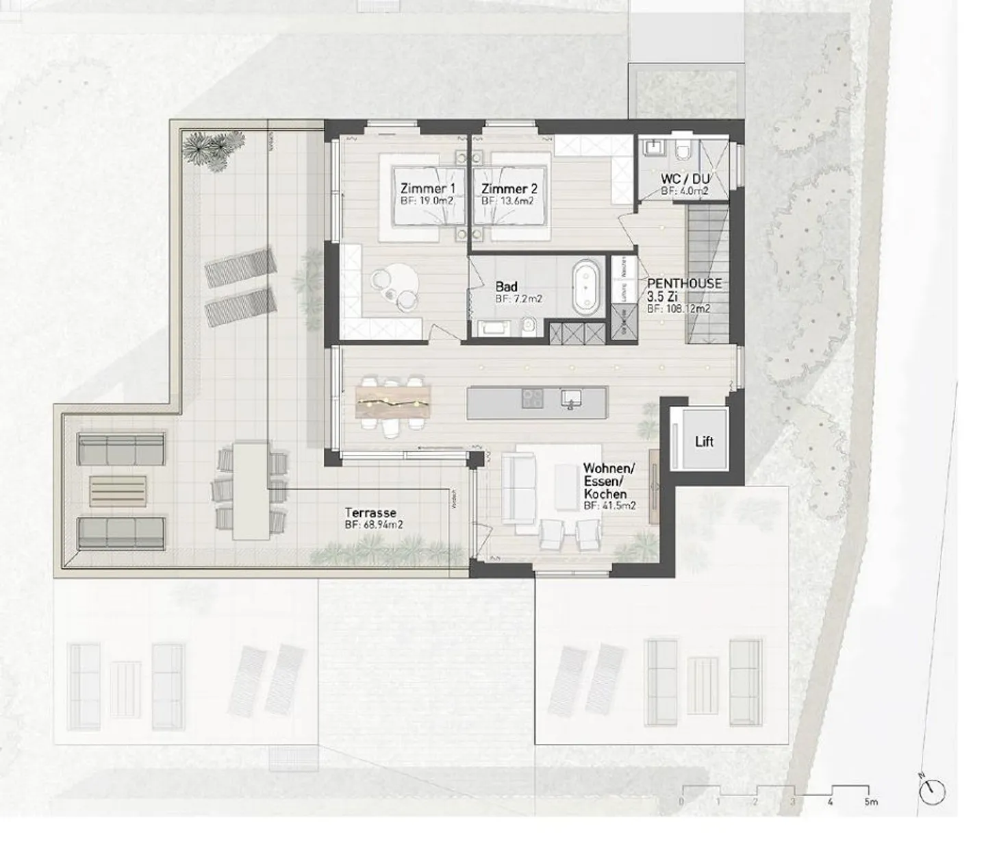 Vivere moderno a Root - Appartamento attico 3 1/2 camere - Foto 11 di 11