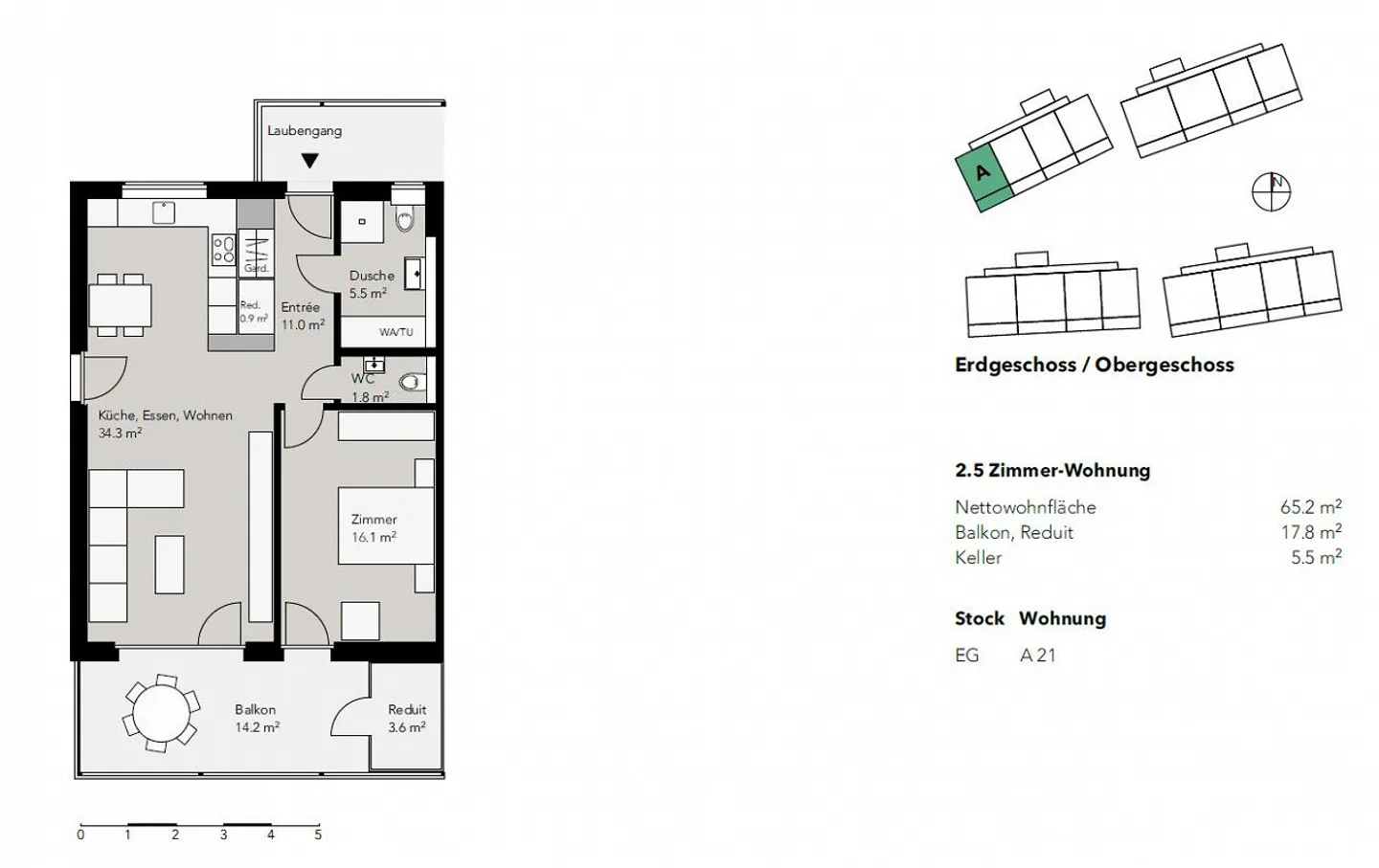 Modernes Apartment in Münchwilen - Foto 2 von 7