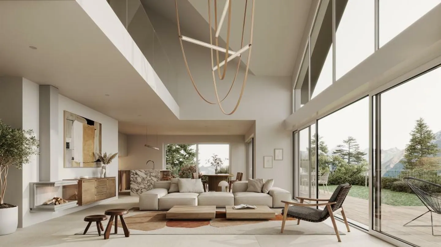 MAGNIFICENT HIGH-END VILLA WITH BEAUTIFUL DOMINANT VIEW OF THE LAKE - Photo 2 of 6
