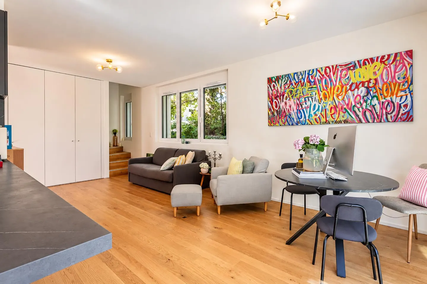 En exclusivité - Chêne-Bougeries - Élégant duplex de 4 pièces avec jardin privatif de 308 m² - Foto 3 von 14