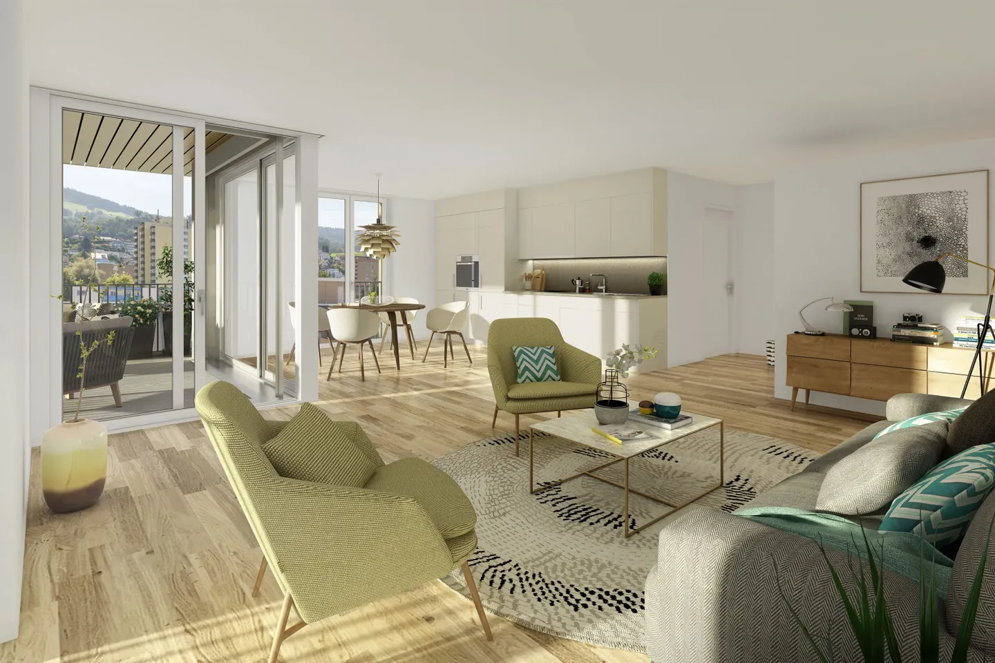 Modernes Apartment mit grosser Loggia - Foto 2 von 5