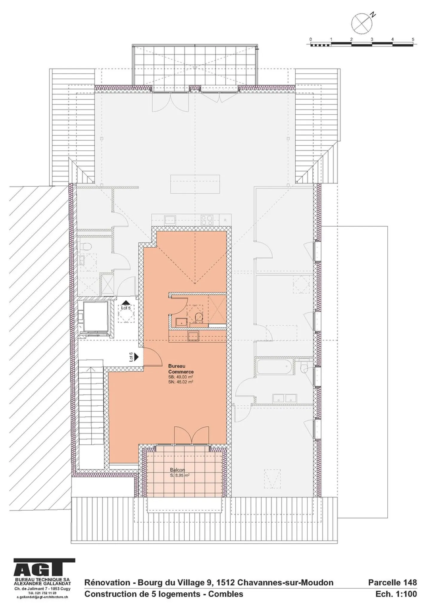 A louer surface pour un bureau ou un cabinet de soins - Photo 1 sur 6