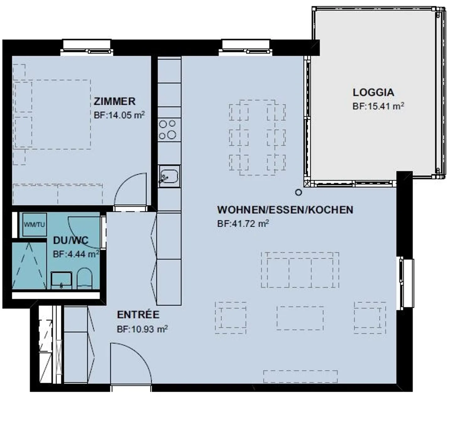 Modernes Apartment mit grosser Loggia - Foto 5 von 5