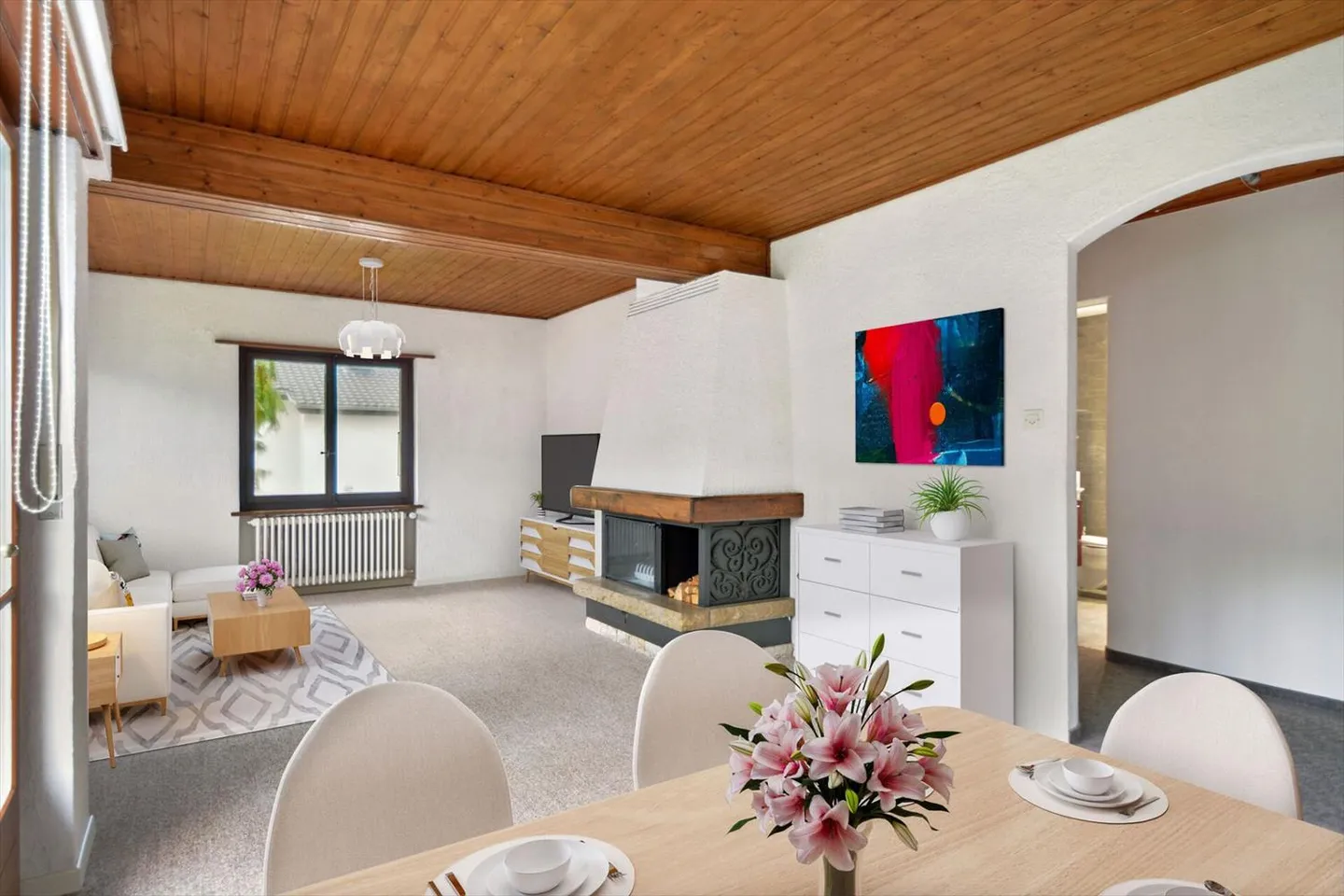 Malleray, schönes Einfamilienhaus mit Garten und Garage - Foto 3 von 13