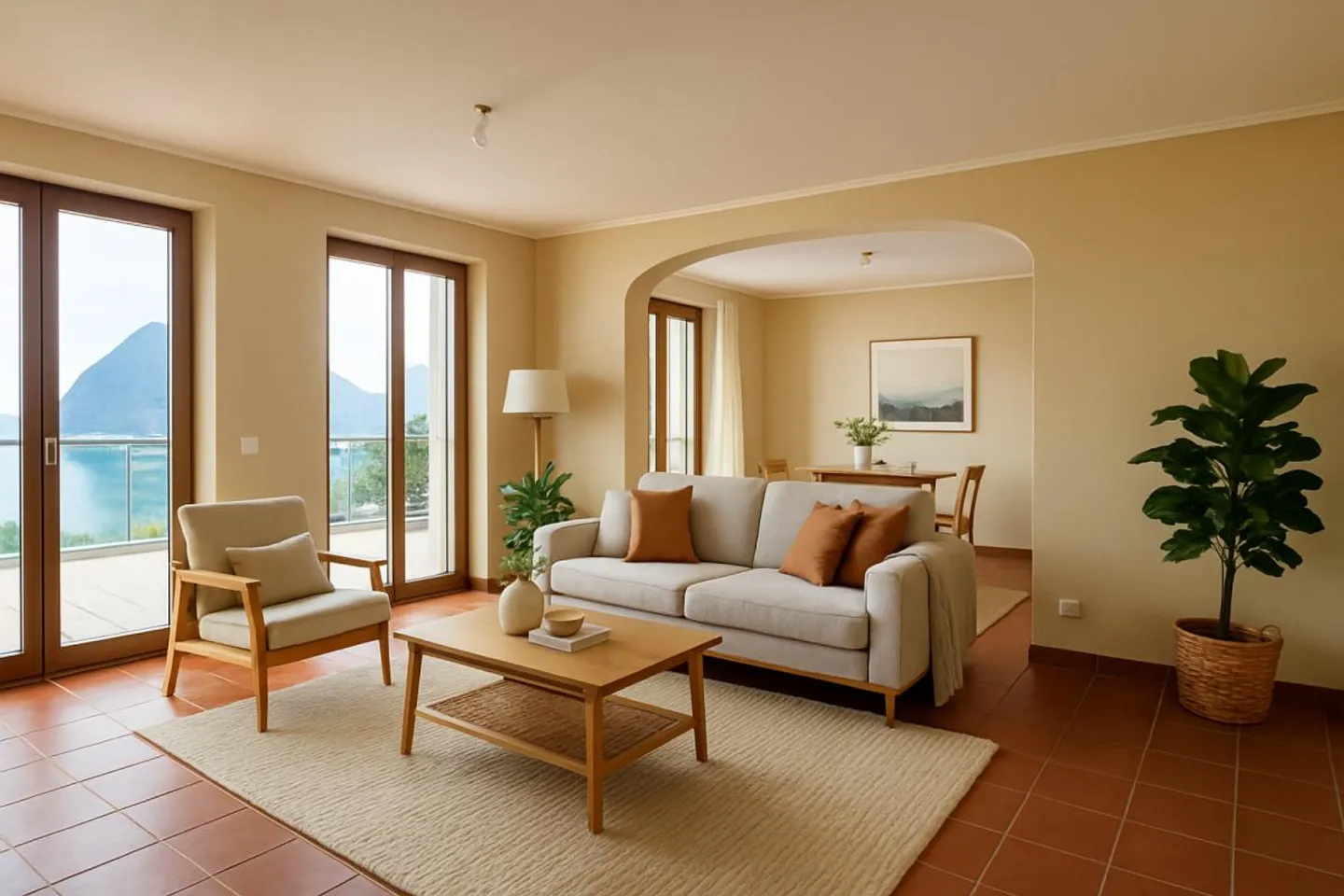 Appartement élégant de 3,5 pièces avec vue sur le lac - Photo 2 sur 11