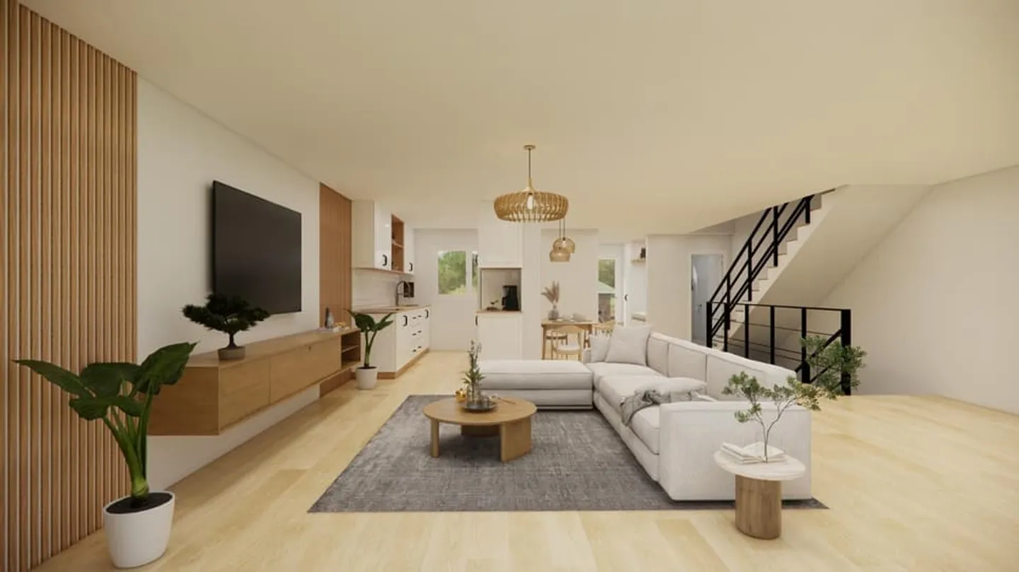 Wunderschöne moderne Doppelhaushälfte mit 5,5 Zimmern in La Tour-de-Trême - Foto 3 von 5