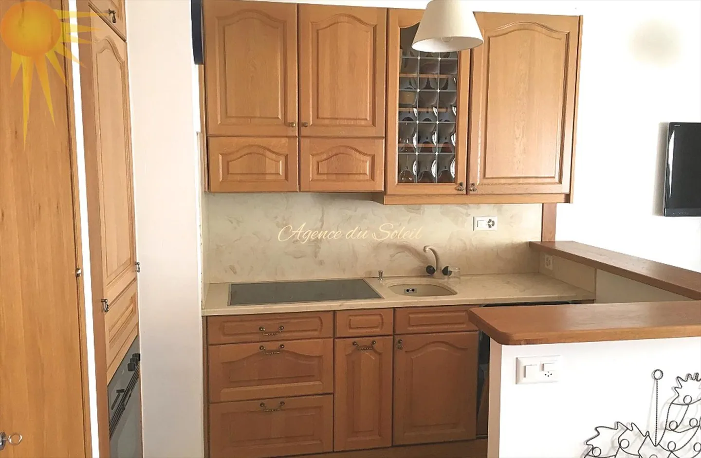 Rent for the whole year (from April 1): Very nice 2.5-room apartment with a stunning view of the Valais Alps! - Photo 7 of 12