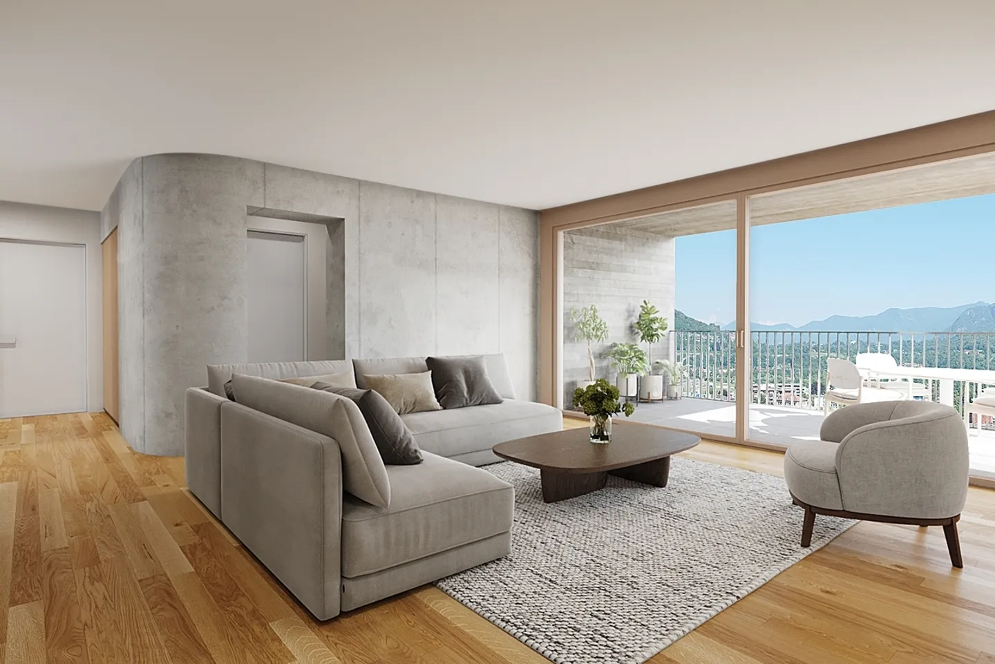 Moderno appartamento di 4.5 locali ad Agno/Moderne 4.5-Zimmer-Wohnung in Agno - Foto 2 di 7