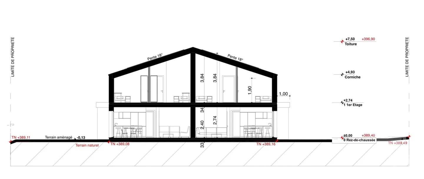 Collombey, nuovo progetto di una villa di 4.5 stanze - Foto 9 di 11