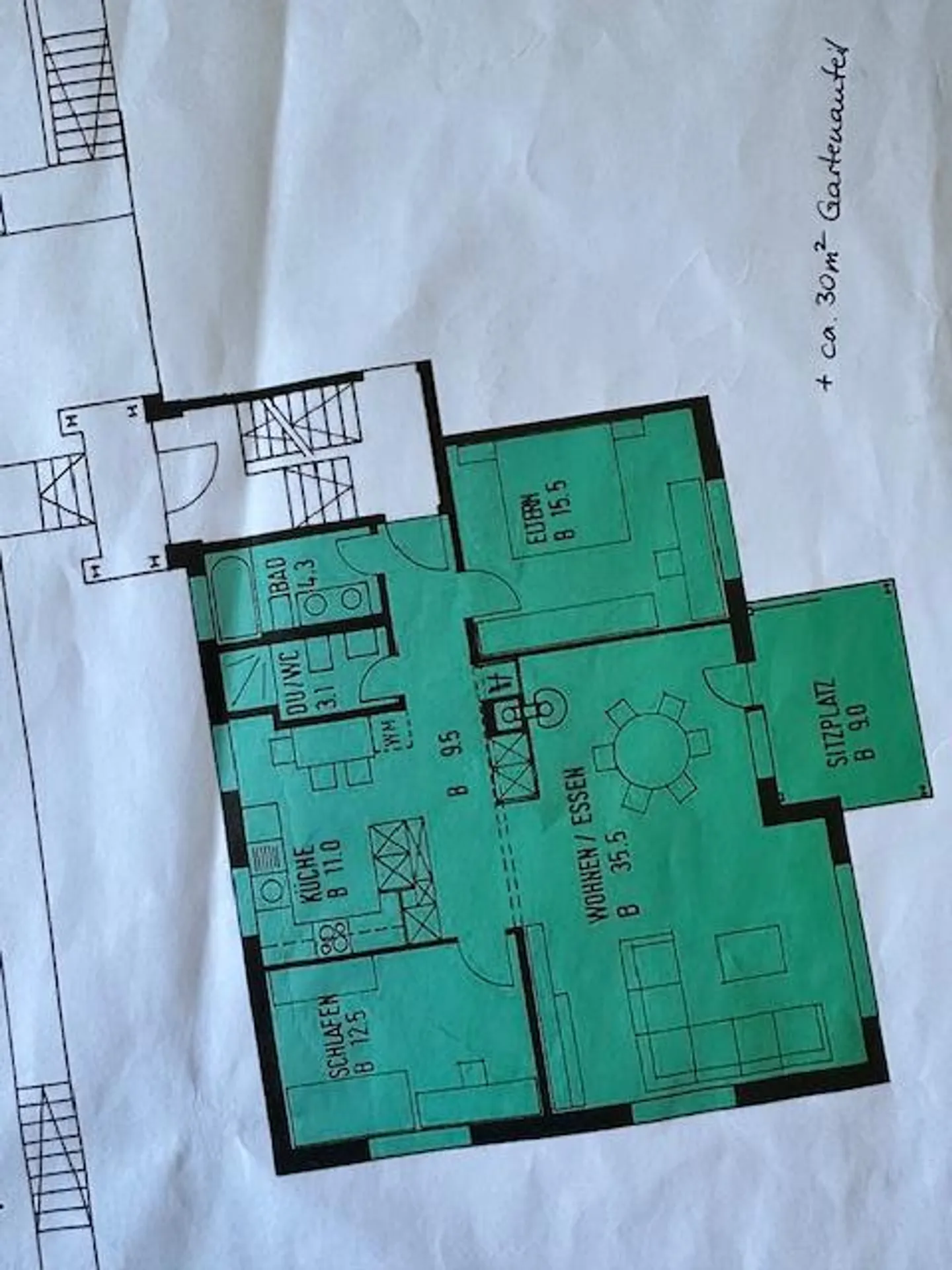 Bel appartement lumineux de 3,5 pièces dans un quartier résidentiel privilégié - Photo 10 sur 10