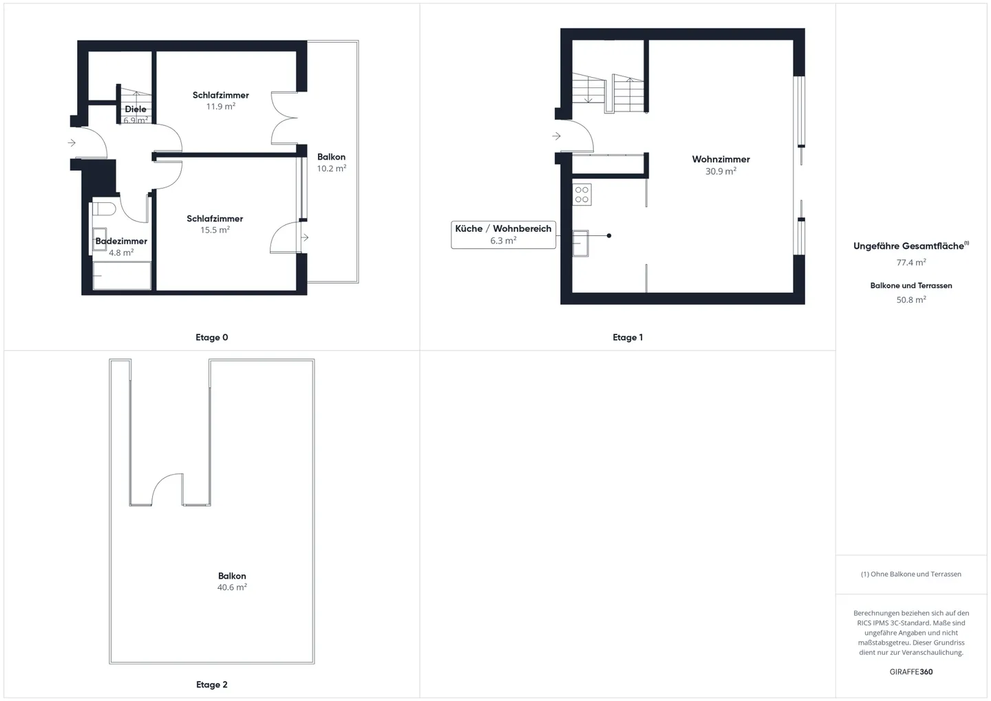 Exclusive 3.5-room maisonette apartment in the heart of Zurich for subletting - Photo 10 of 10