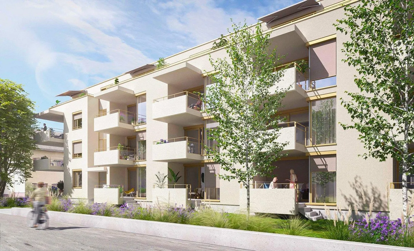 Moderno appartamento di 2,5 stanze con balcone e giardino a Biel/Bienne - Foto 1 di 6