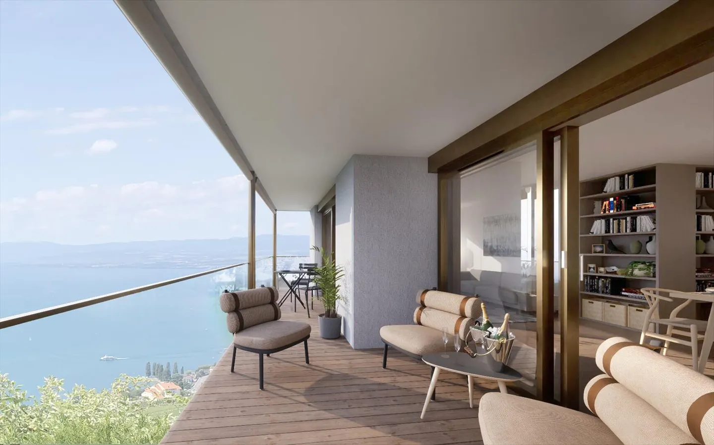 Außergewöhnlicher Blick, zeitgenössische Wohnung - Foto 1 von 4