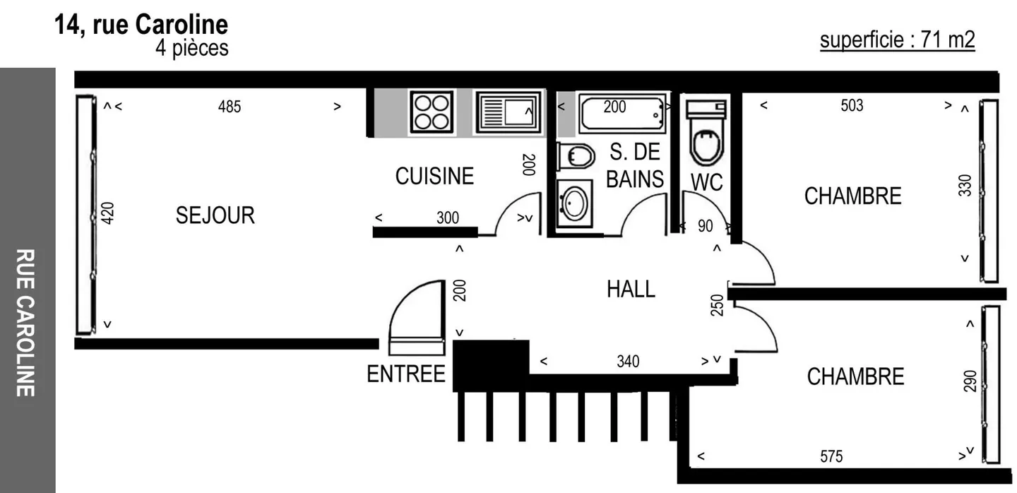 Appartement lumineux de 4 pièces - Photo 2 sur 2