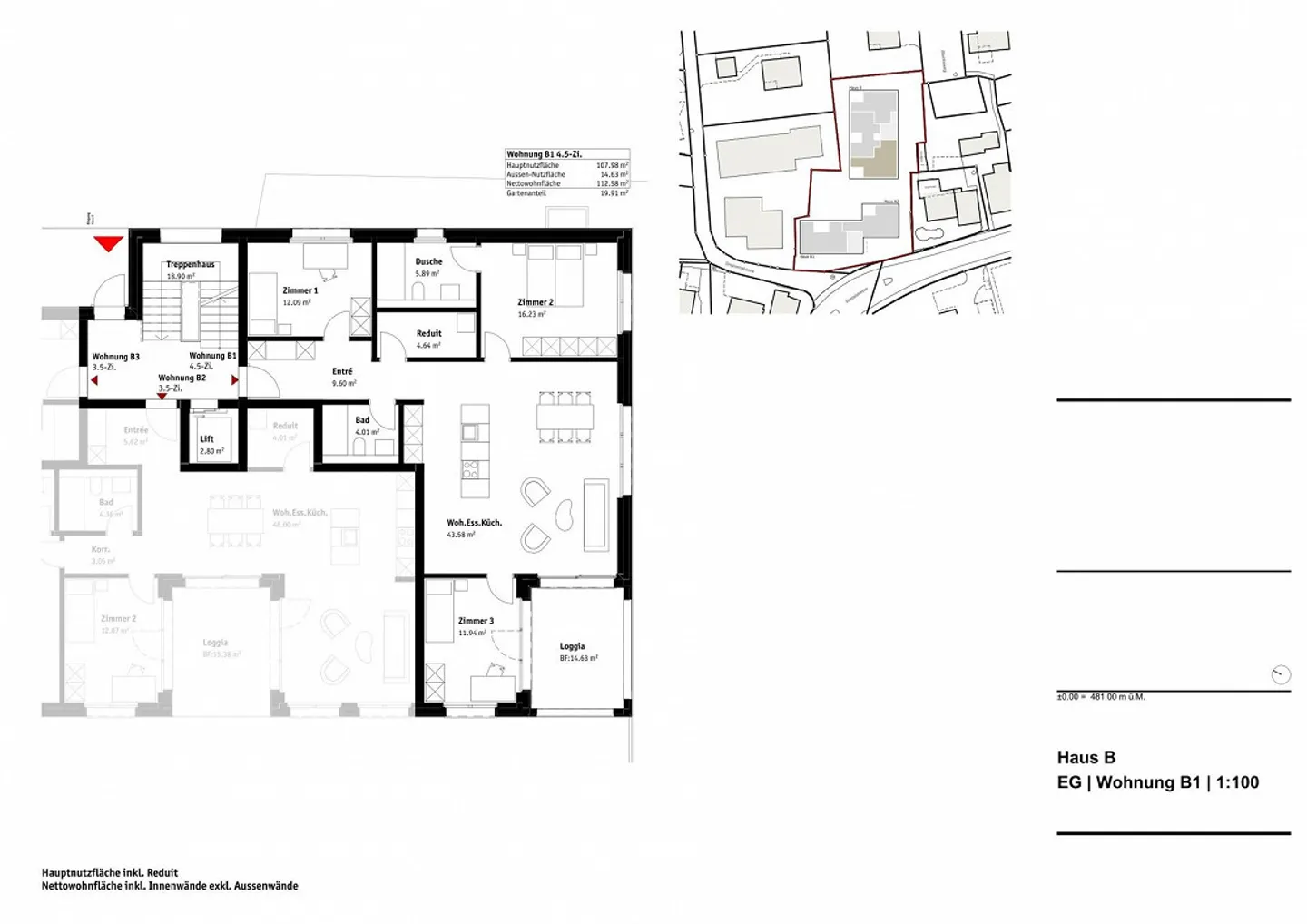 New construction project "Lindenberg" - central living - Photo 3 of 7