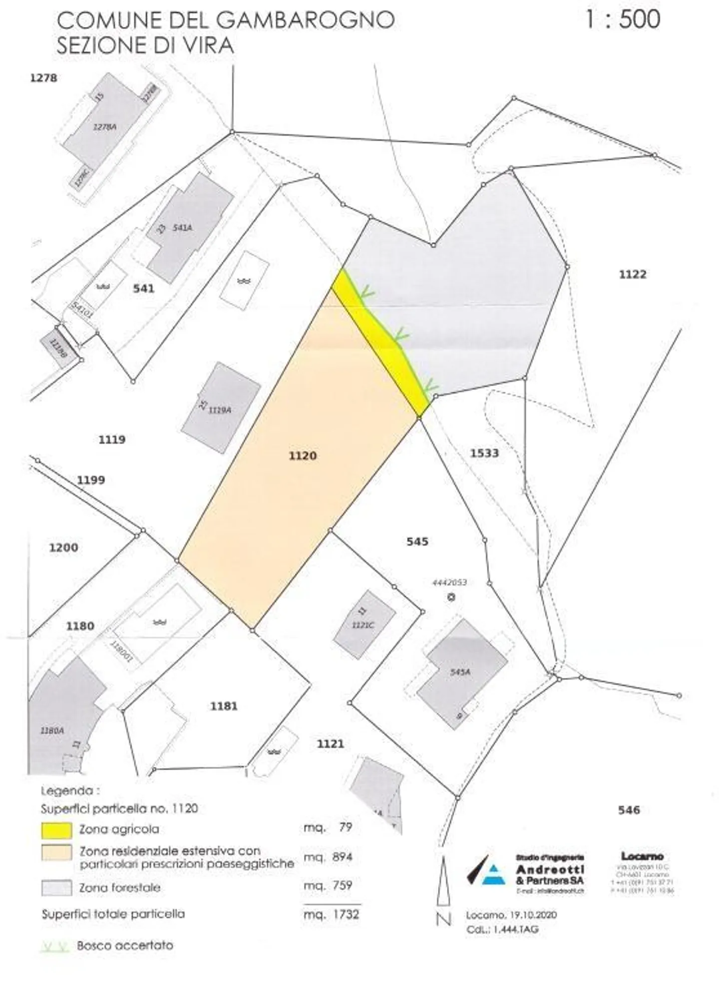 Terreno edificabile di 894 m2 e 848 m2 bosco - Foto 3 di 5
