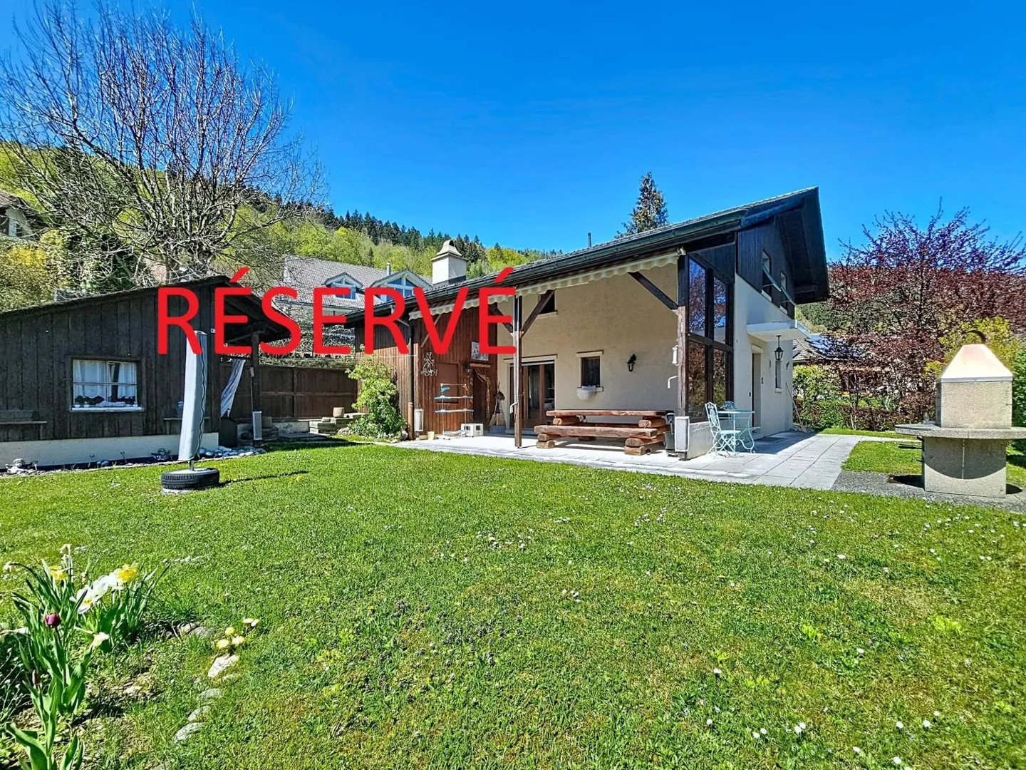 Villa mit großem Garten in Villeret - Foto 1 von 13