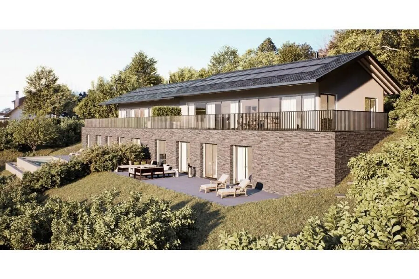 CHEXBRES – CONTEMPORARY VILLA WITH BREATHTAKING VIEW OF LAKE LEMAN - Photo 10 of 11