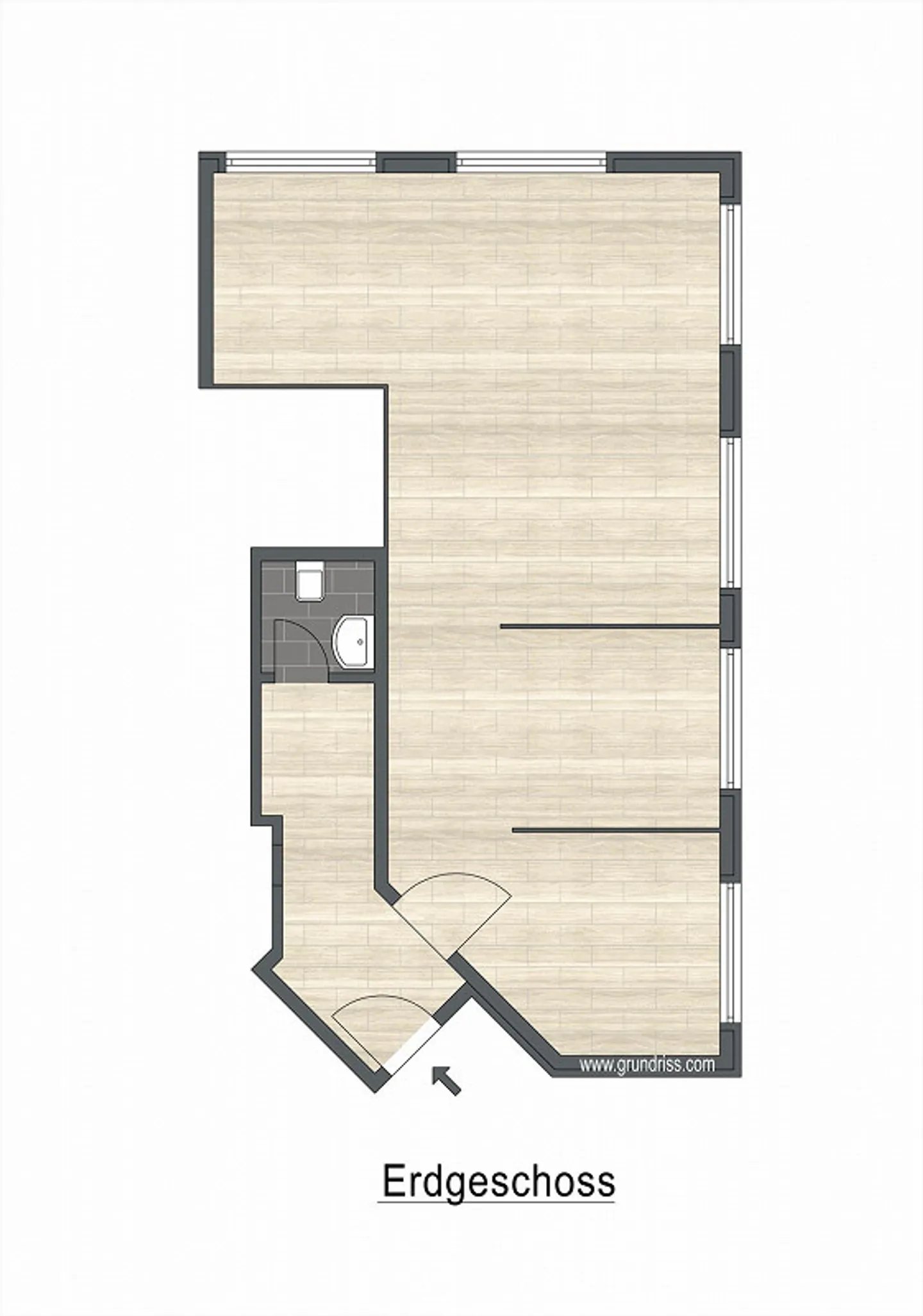 Grosszügiges und lichtdurchflutetes Büro mit Seesicht - Foto 12 von 12