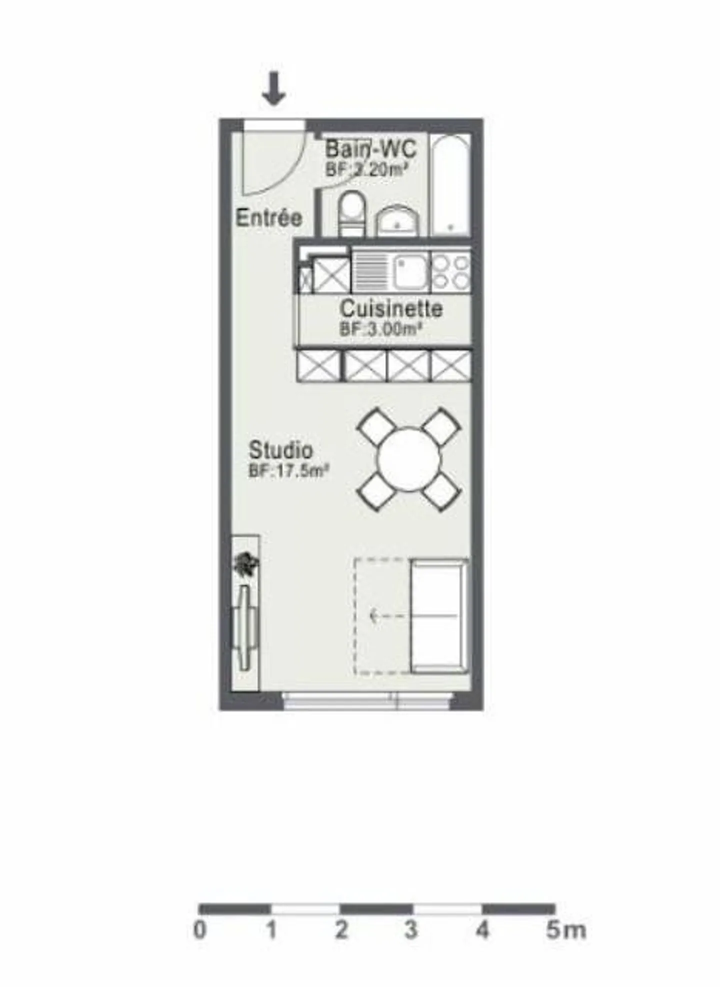 Ideale Wohnung für Singles oder Studenten - Foto 6 von 6