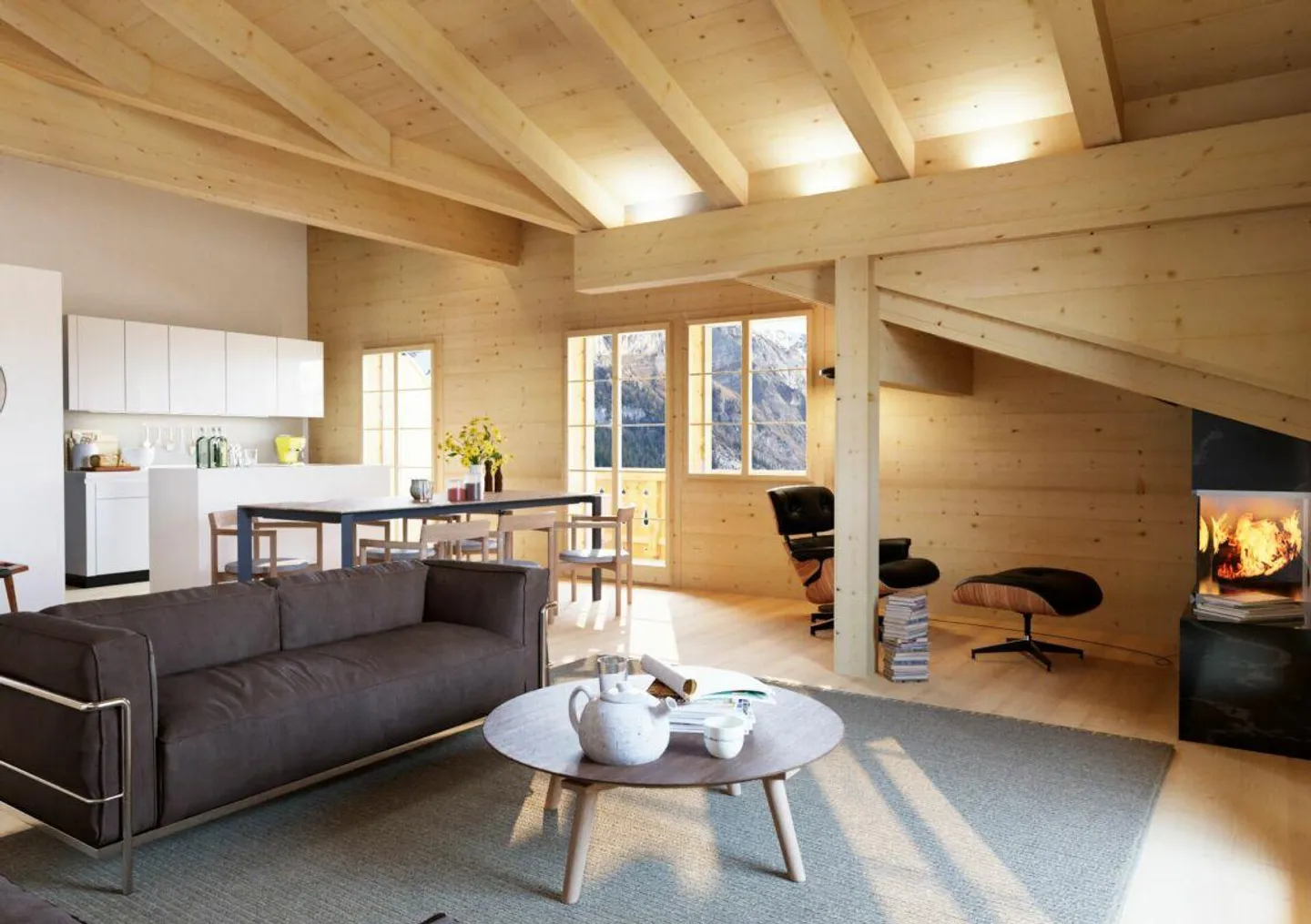 Modern 3.5-room penthouse apartment in new chalet West - Photo 3 of 4