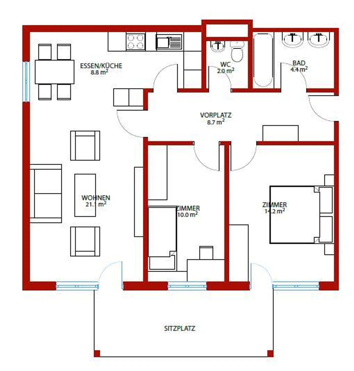 Family-friendly apartment in the green! - Photo 8 of 8