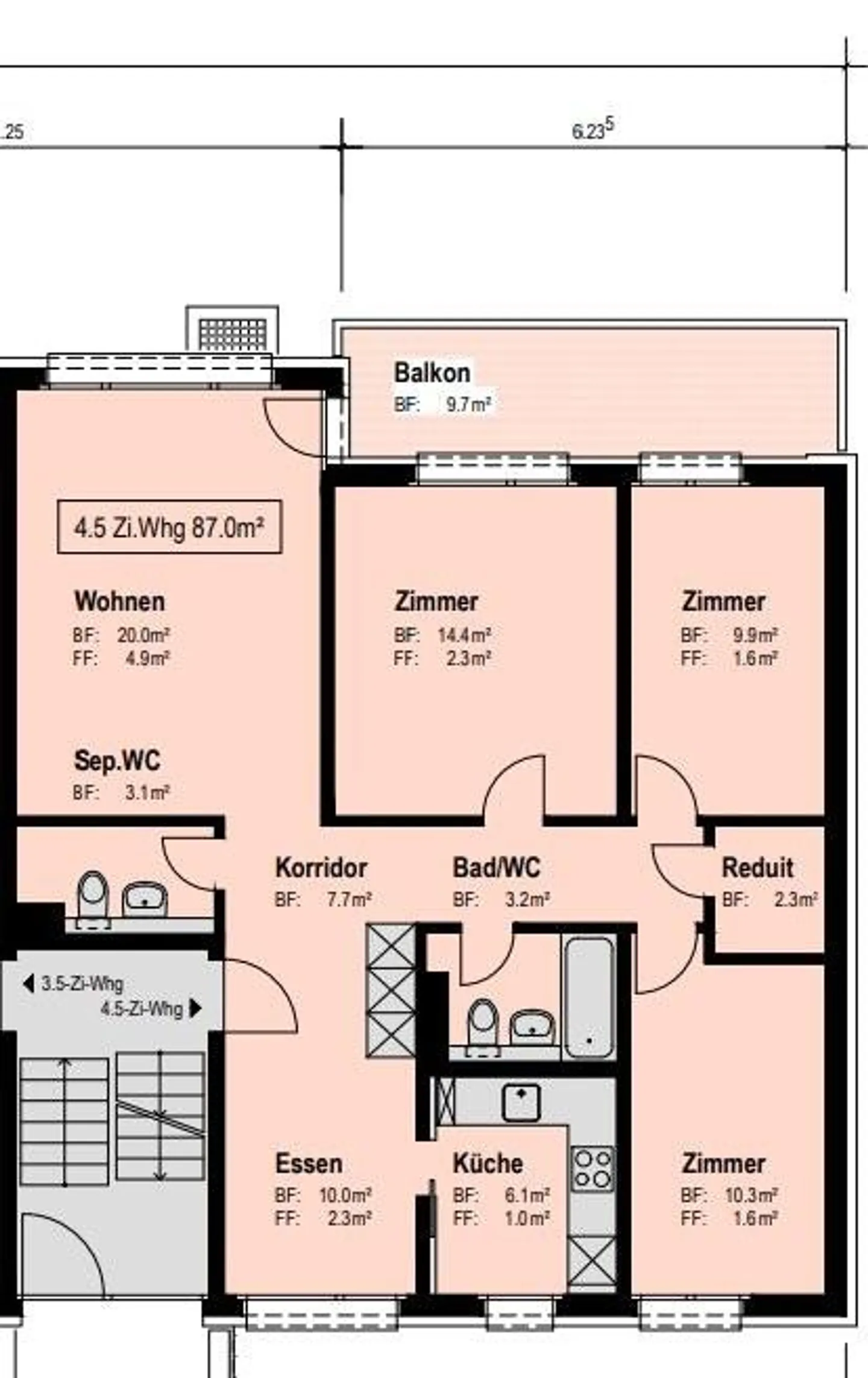 Spacious 4.5 room apartment in a quiet location - Photo 11 of 11