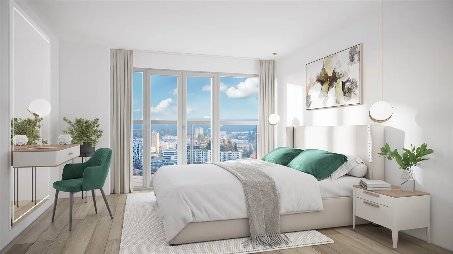 Unobstructed view of the city and countryside, enhanced by the morning light - Photo 2 of 6