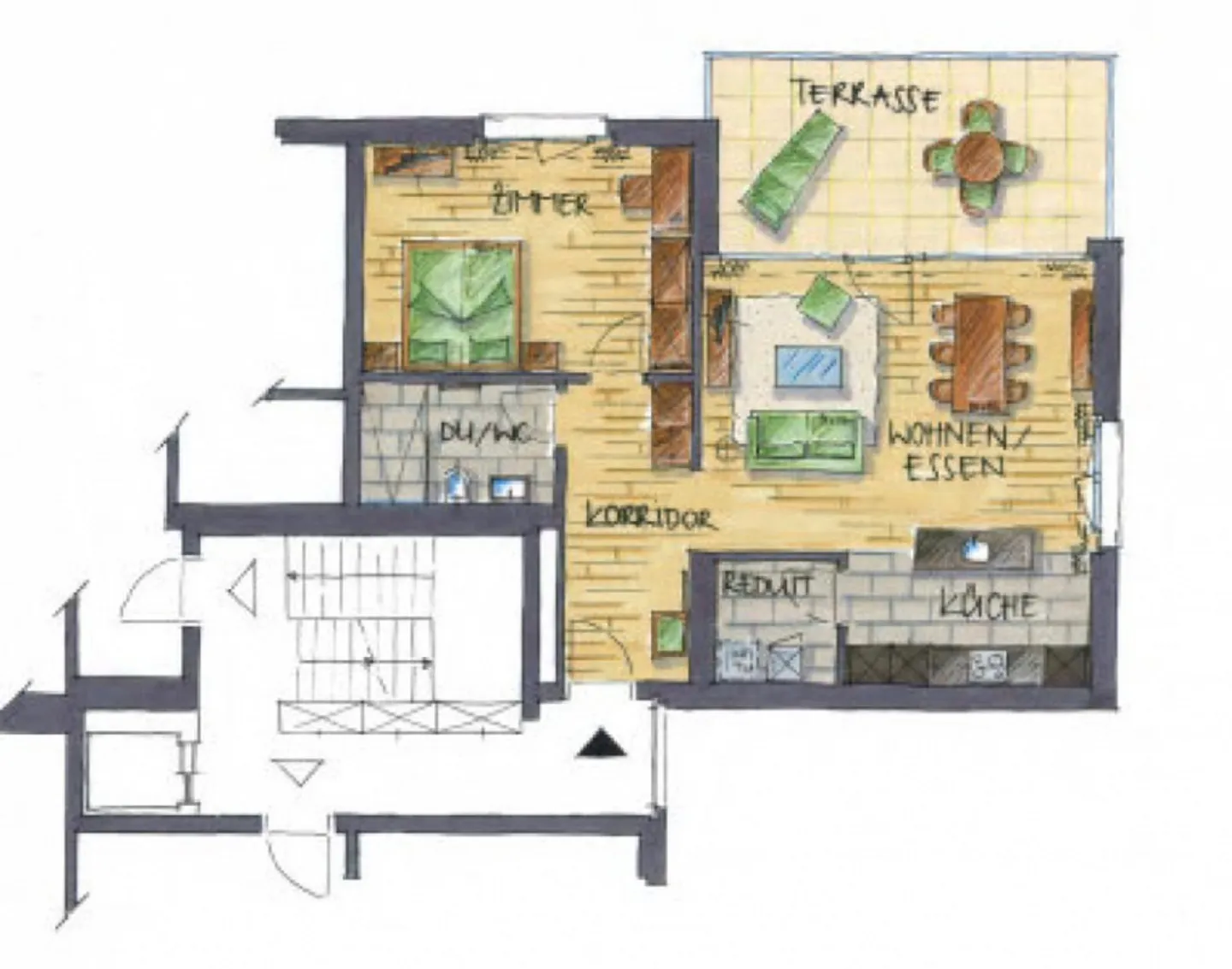Appartamento 2,5 locali cerca nuovo inquilino nel bel Meggen LU - Foto 12 di 14