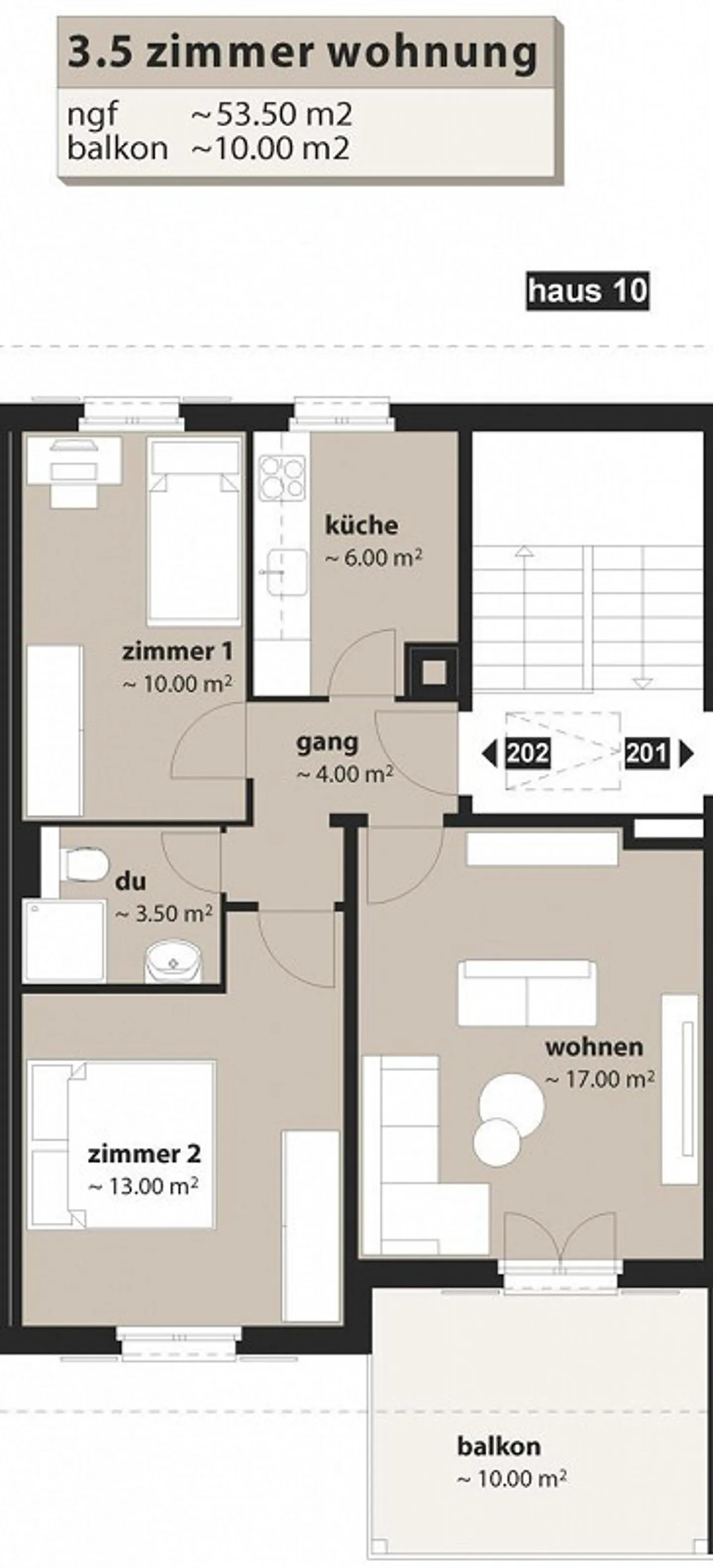 Appartement confortable de 3 pièces à Oberuzwil - Photo 11 sur 11