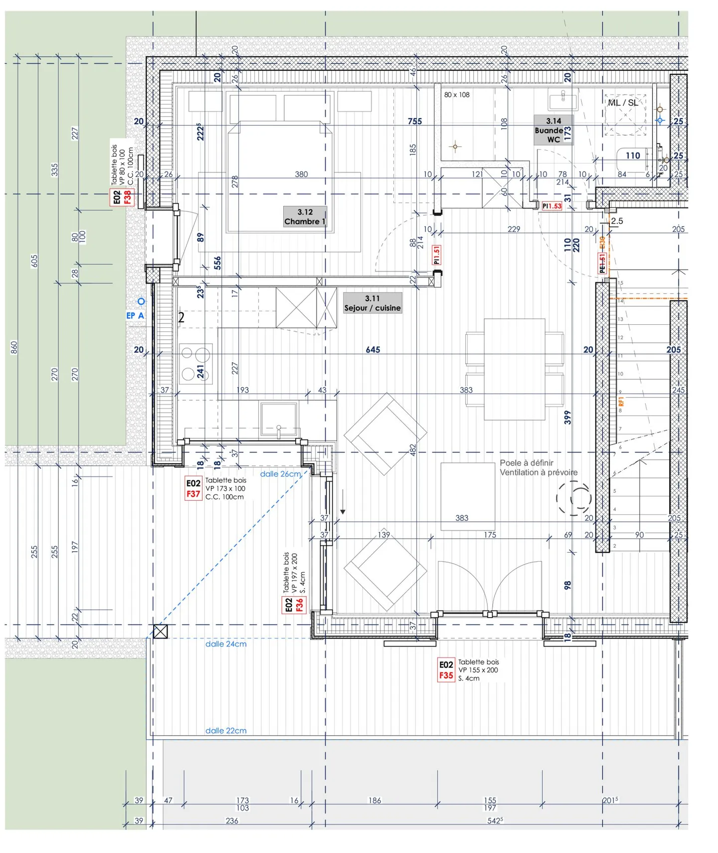 4.5-room apartment in a beautiful chalet. - Photo 11 of 12