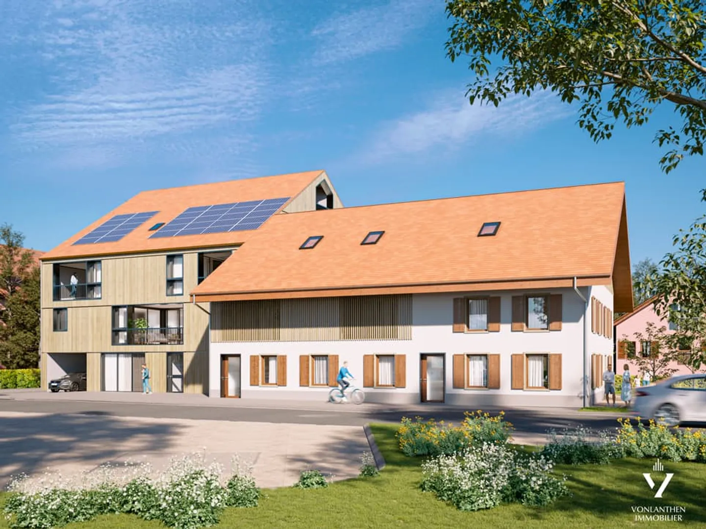 Lot 2 - 2,5 pces - Terrasse 21m2 + Jardin privé 7m2 - Photo 6 sur 12