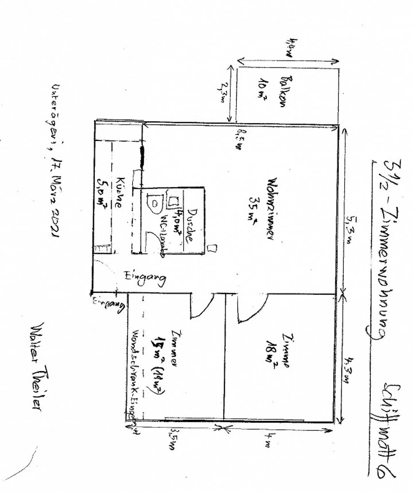Quiet 3.5-room apartment - Photo 8 of 8