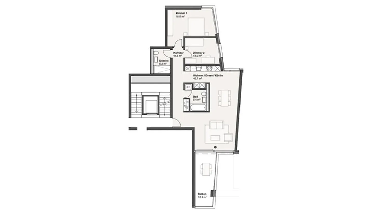 3½ ROOM APARTMENT IN WORBLAUFEN (BE), FURNISHED, TEMPORARY - Photo 10 of 10