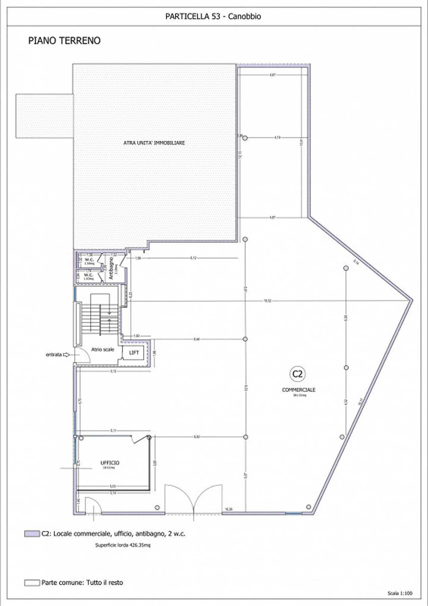 Strategisches Gewerbeobjekt von 400 m² in Cornaredo - Foto 2 von 2