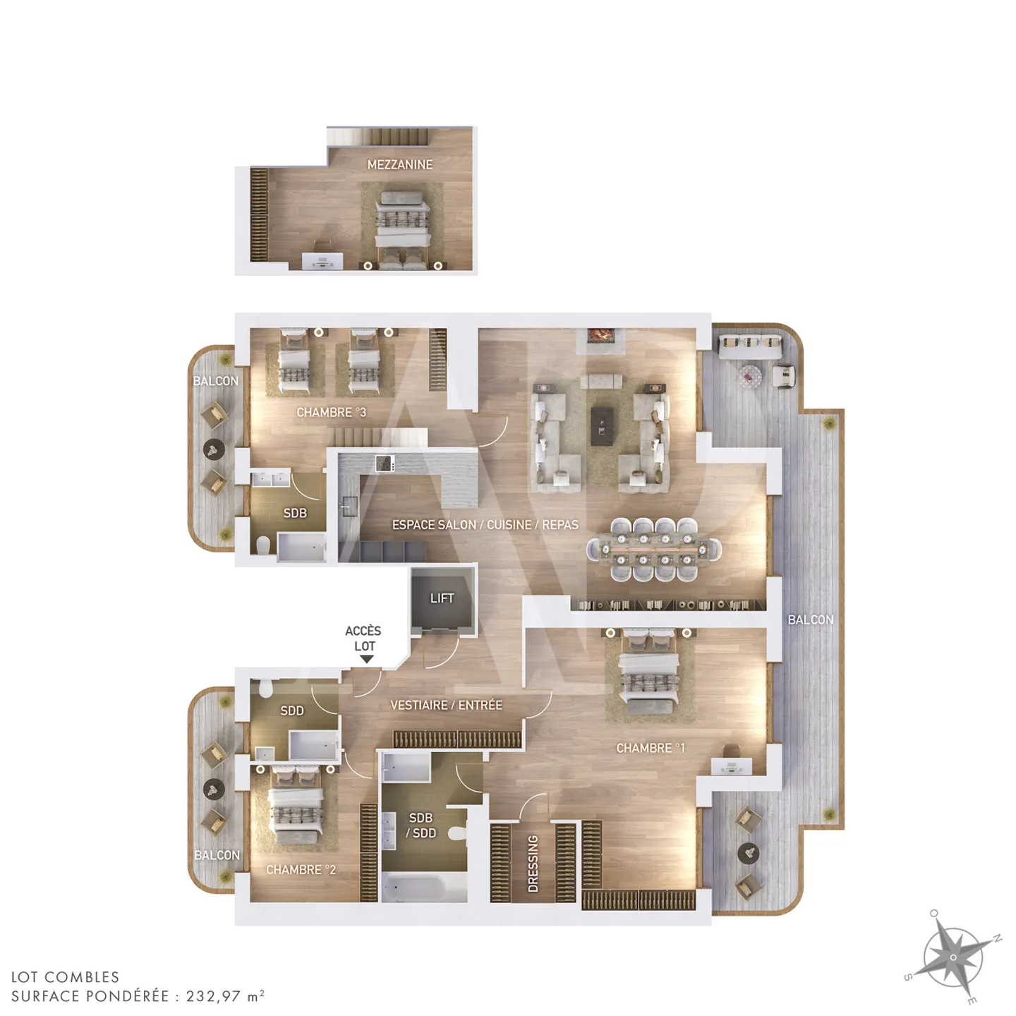 Attique alpin-chic d'exception - Photo 11 sur 11