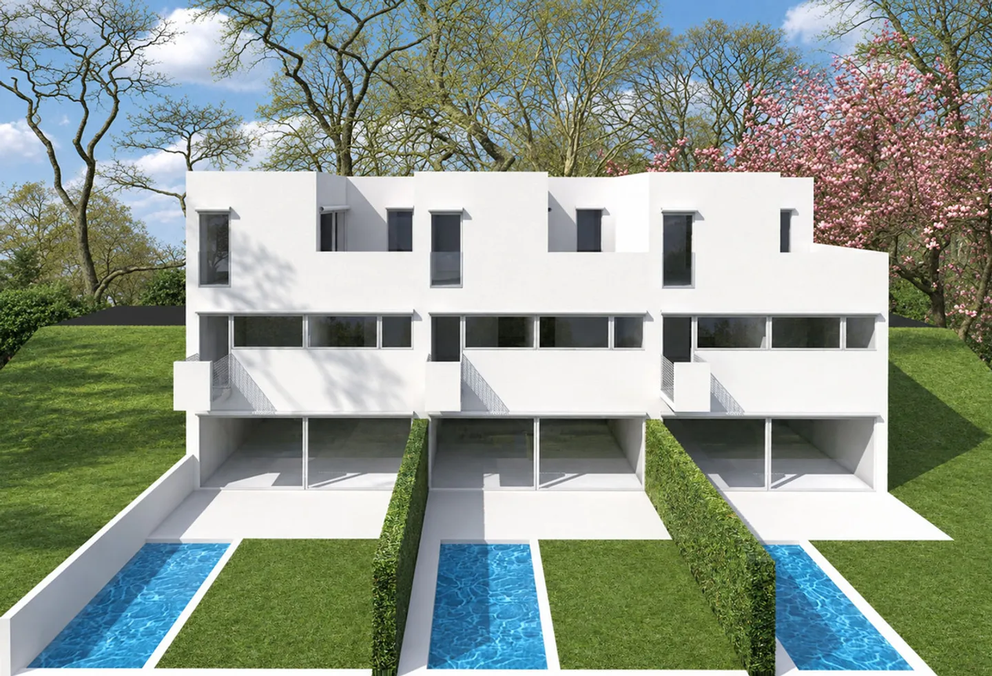 Angrenzendes Haus im Bau mit Pool in Villa Luganese - Foto 1 von 7